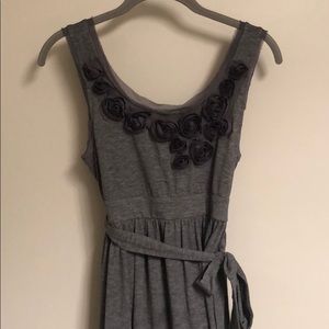 Gray rose dress